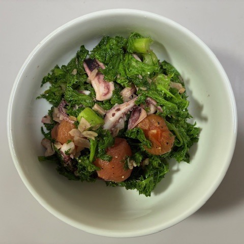 うるつやトマトとホタルイカのガーリック炒め